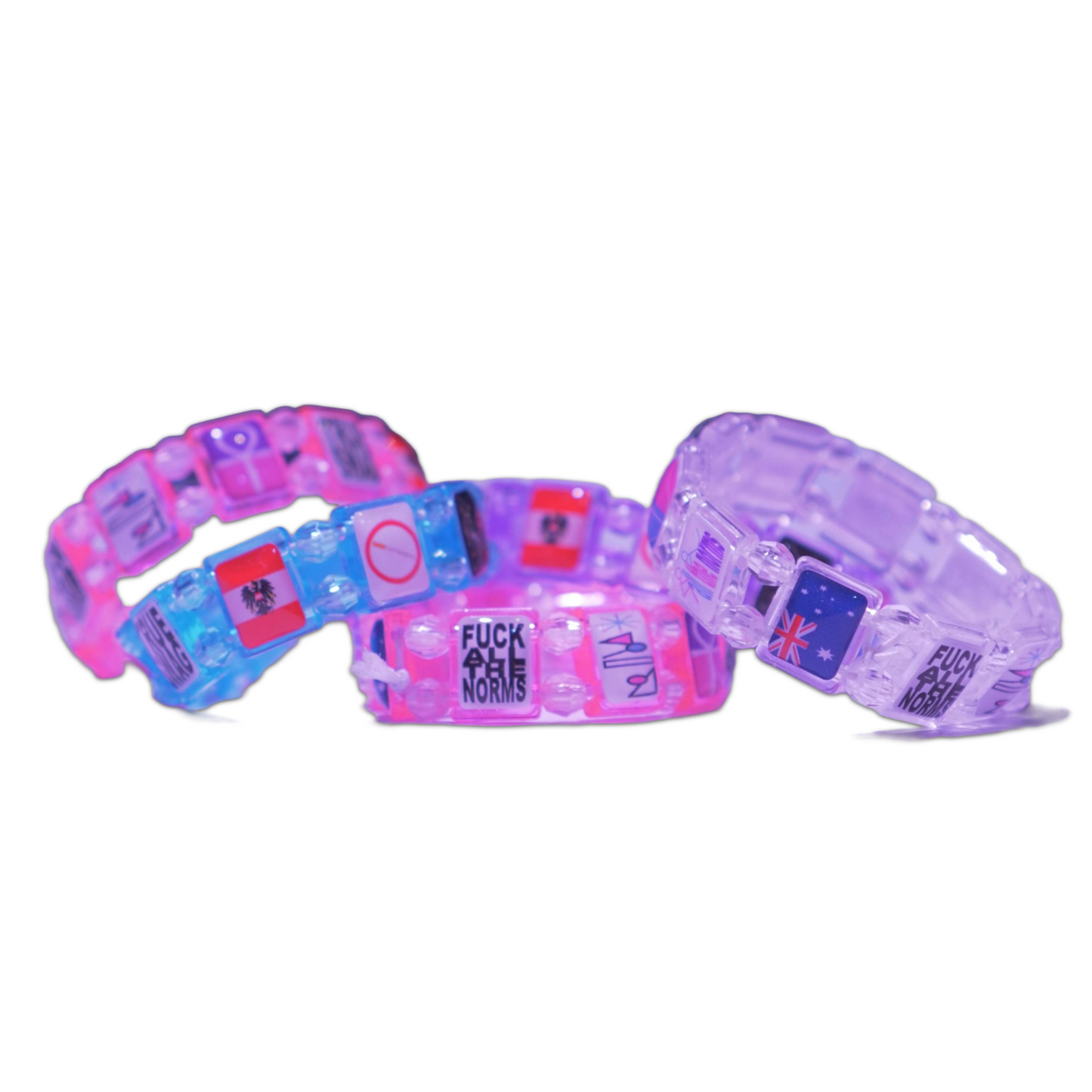 (3 Pack) Fuck All The Norms — Autobiography in Ten Symbols Wrist Sculpture